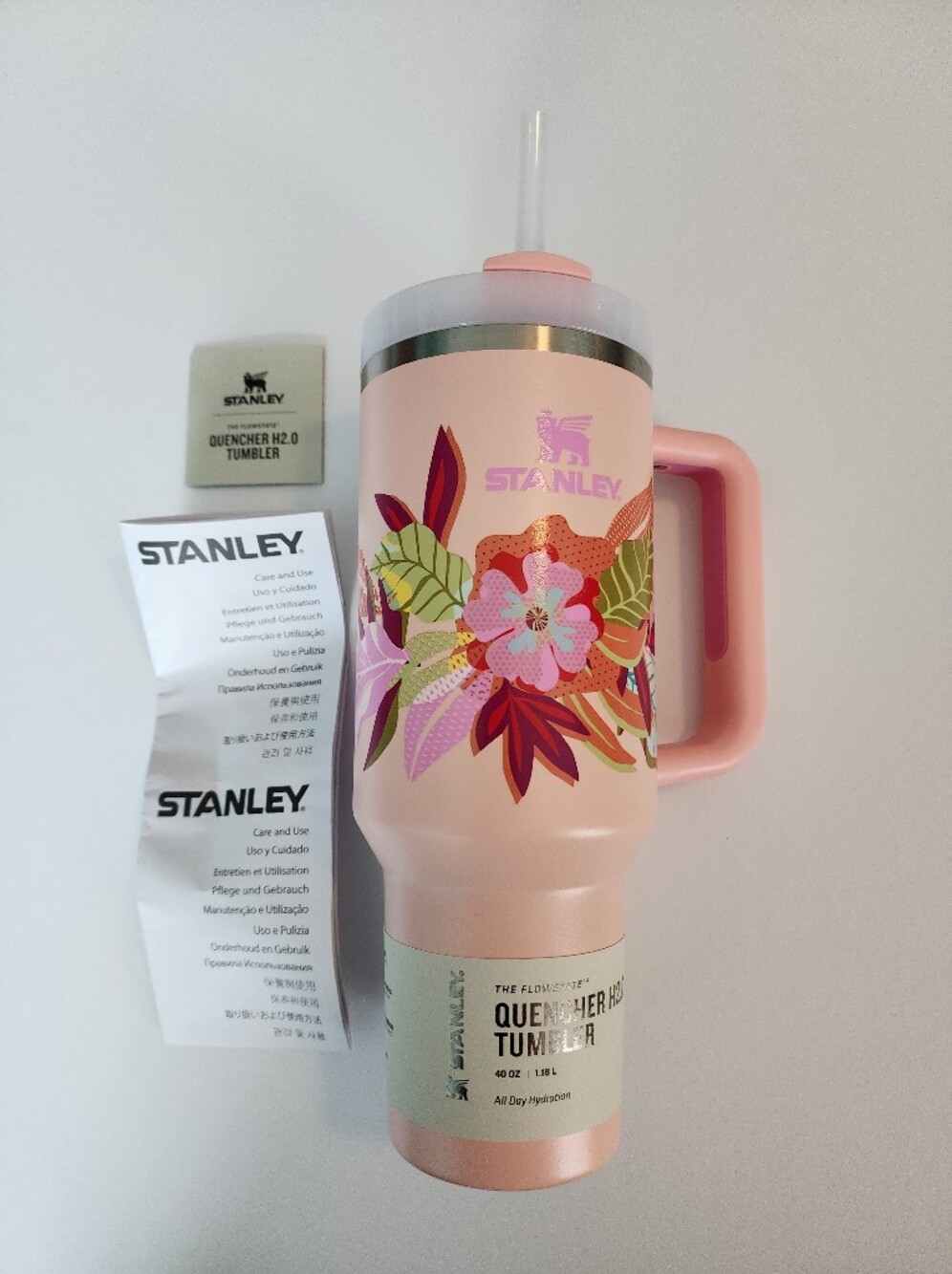 Stanley Mother's Day Collection Quencher 40 oz Tumbler Sorbet Tropic - Picture 3 of 9